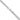 14K White Gold 16" Semi-Solid Curb Chain with Lobster Clasp - Image 3