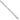14K White Gold 10 inch 2.5mm Semi-Solid Figaro with Lobster Clasp Chain - Image 1