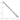14k White Gold Beveled Paperclip Chain Necklace - Trendy & Modern - Image 3