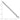 14k White Gold Beveled Paperclip Chain Necklace - 3mm Modern Link Style - Image 3