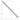 14k White Gold Beveled Paperclip Chain Necklace, 3.7mm - Image 3