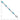 10k White Gold Blue Topaz Diamond Infinity Link Bracelet - Image 4