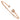 14k Rose Gold Diamond Arrow Cuff Bangle Bracelet - Image 1