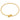 14K Gold Polished Love Knot Oval Bangle Bracelet, 9.5mm - Image 1