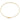 14K Gold Two Hearts Clasp Flexible Oval Bangle Bracelet - Image 1