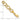 14k 6mm Solid Textured Triple Link 8 inch Charm Bracelet - Image 3