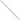 14k White Gold 6mm Solid Textured Triple Link 7 inch Charm Bracelet - Image 2