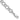 14k White Gold 6mm Solid Textured Triple Link 7 inch Charm Bracelet - Image 1