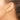 14k 16mm Polished X Omega Back Post Earrings - Image 2
