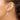 14k White Gold Polished Diamond-Cut Circle Dangle Leverback Earrings - Image 3