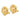 14k Gold Twisted Omega Back Earrings for Modern Elegance - Image 1