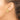 14k Gold Twisted Omega Back Earrings for Modern Elegance - Image 2