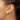 14k 14mm Hammered Half Ball Post Earrings - Image 2
