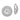 10k White Gold Diamond Earring Jackets for Effortless Style - Image 1