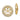 14k Gold Diamond Circle Earring Jackets for Effortless Style - Image 1