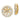 14k Gold Diamond Circle Earring Jackets for Effortless Glamour - Image 1