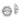10k White Gold Diamond Earring Jackets for Effortless Glam - Image 1