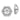 10K White Gold Diamond Earring Jackets for Elevated Style - Image 1