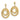 14k Gold Double Circle Diamond Earring Jackets for Elevated Style - Image 2
