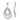 10k White Gold Teardrop Diamond Earring Jackets for Chic Layering - Image 1
