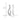 10k White Gold Twisted Teardrop Diamond Earring Jackets - Image 3