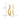 14k Gold Twisted Teardrop Earring Jackets with Diamonds - Image 3