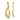 14k Gold Twisted Teardrop Earring Jackets with Diamonds - Image 1