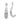 10k White Gold Diamond Earring Jackets for a Chic Layered Look - Image 1