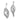 10k White Gold Twisted Diamond Earring Jackets for Effortless Style - Image 2