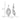 10k White Gold Twisted Diamond Earring Jackets for Effortless Style - Image 3