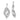 10k White Gold Twisted Diamond Earring Jackets for Effortless Style - Image 1