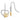 14K Two-Tone Heart Dangle Earrings with Diamonds for Quinceanera - Image 1