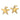 14K Gold Polished Star Diamond Post Earrings - Image 2