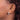 10k White Gold Diamond Hinged Hoop Earrings - Chic Everyday Sparkle - Image 3