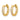 10k Gold Diamond Hinged Hoop Earrings - Polished Finish - Image 2