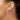 14k White Gold Diamond Channel-Set Oval Hinged Hoop Earrings - Image 3