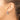 10k White Gold Diamond Oval Hoop Earrings - Elegant & Modern Design - Image 3