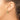 10k Gold Diamond Oval Hinged Hoop Earrings - Chic Everyday Statement - Image 3
