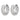 10k White Gold Diamond Hinged Hoop Earrings - Chic Everyday Sparkle - Image 2
