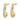 14k Gold Diamond J-Hoop Earrings for Effortless Elegance - Image 2