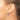 10k White Gold Teardrop Halo Earrings with Baguette Diamonds - Image 3