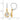 10k Two-Tone Diamond Teardrop Drop Earrings - Image 4