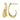 10K White Gold Diamond J-Hoop Earrings for a Chic Edge - Image 1