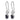 10k White Gold Oval Sapphire & Diamond Hook Earrings - Image 2