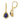 14k Pear Lapis and Diamond Leverback Earrings - View 1