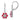14k White Gold Ruby and Diamond Floral Leverback Earrings - View 1