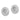 14k White Gold 1/2 carat Diamond Double Circle Earring Jackets - Image 2