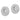 14k White Gold Diamond Double Circle Earring Jackets - Image 2