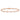 Rose Gold Twisted Link Bracelet - 7.25 Inch Modern Elegance - Image 3