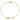 14K Gold Heart Safety Pin Bracelet - 7 Inch Trendy Accessory - Image 4